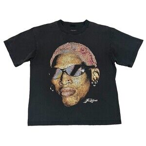 Dennis Rodman Rodzilla VTG Style Graphic T-shirt Faded Black Rodman Apparel Sz M